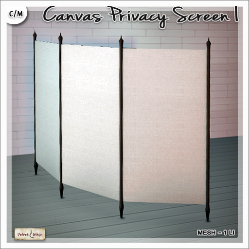 Second Life Marketplace [V/W] Canvas Privacy Screen I Room divider